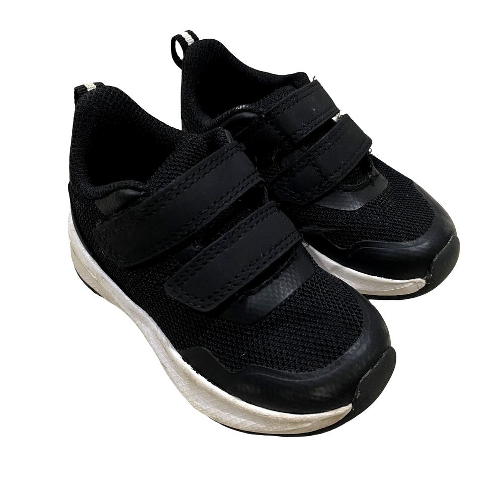 Athletic Works Black Baby Boys Shoes Mesh Jogger Sneakers Size 5